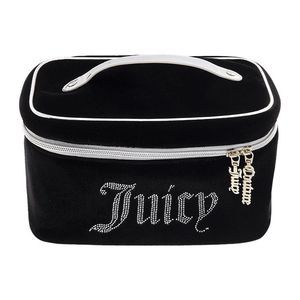Juicy Couture Velvet Train Case With Studded "Juicy" Logo